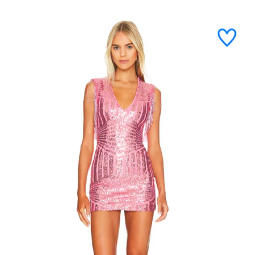 superdown Carly Fringe Mini Dress from Revolve